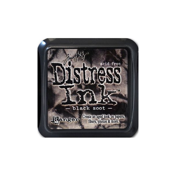 Stempelpude, Distress Ink MINI - vlg farver Black soot