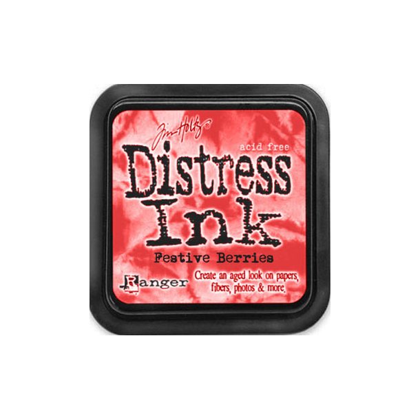 Stempelpude, Distress Ink MINI - vlg farver Festive berries