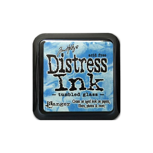 Stempelpude, Distress Ink MINI - vlg farver Tumbled glass