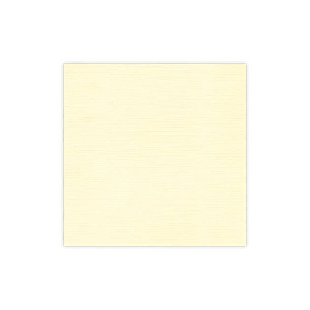 Card Deco - Linen Karton, 30,5x30,5 cm, 240g/m2 - vlg farver 02_Cream