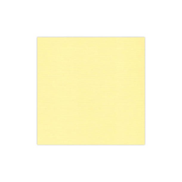 Card Deco - Linen Karton, 30,5x30,5 cm, 240g/m2 - vlg farver 03_Pastel gul