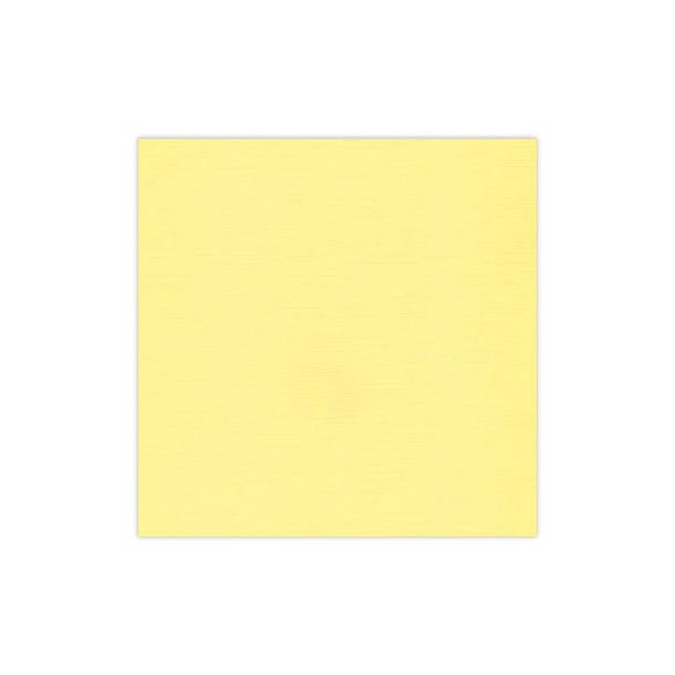 Card Deco - Linen Karton, 30,5x30,5 cm, 240g/m2 - vlg farver 04_Gul