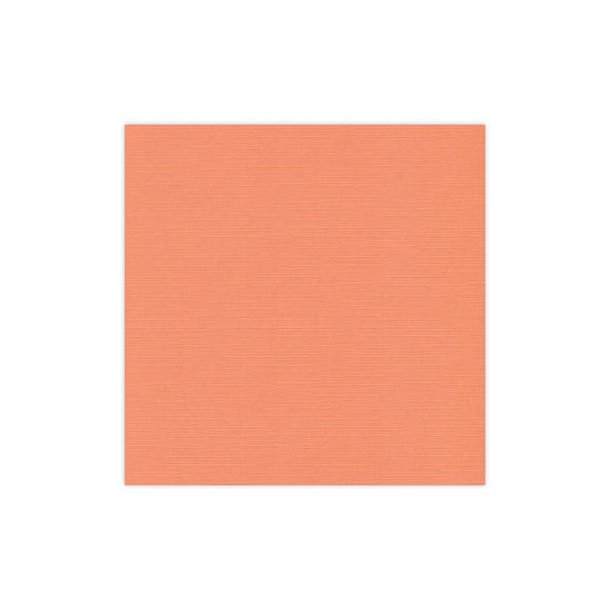 Card Deco - Linen Karton, 30,5x30,5 cm, 240g/m2 - vlg farver 10_Soft orange