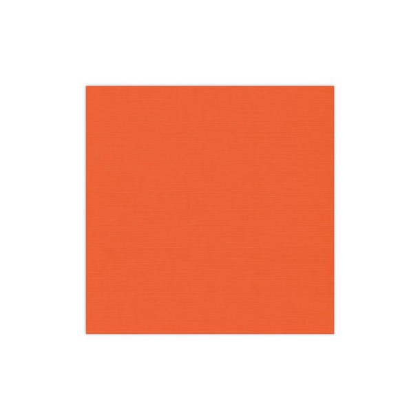 Card Deco - Linen Karton, 30,5x30,5 cm, 240g/m2 - vlg farver 11_Orange