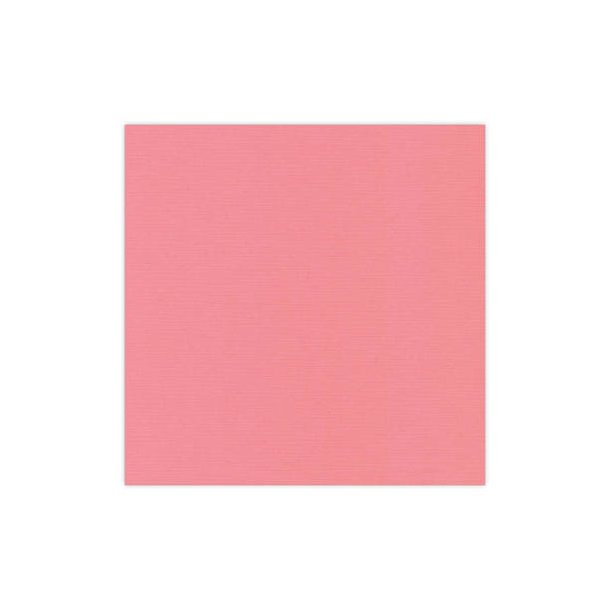 Card Deco - Linen Karton, 30,5x30,5 cm, 240g/m2 - vlg farver 43_M&oslash;rk rosa