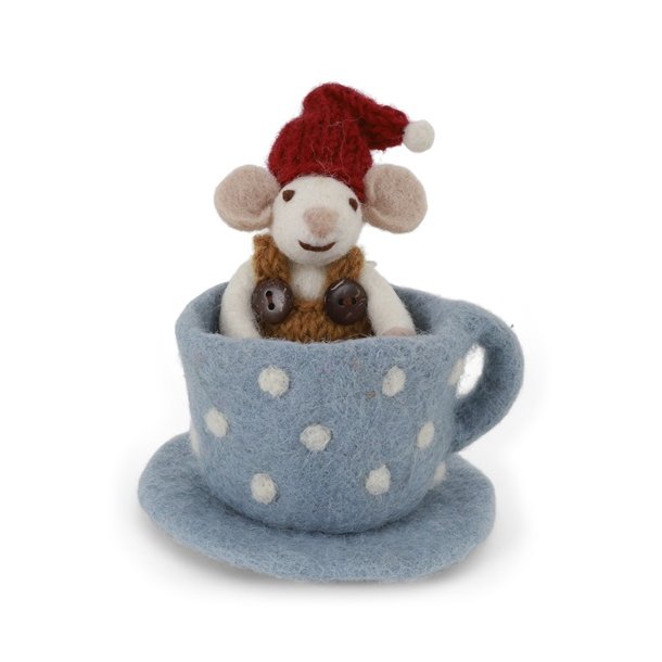 Gry &amp; Sif - Jul; filtet mus i bl� kop