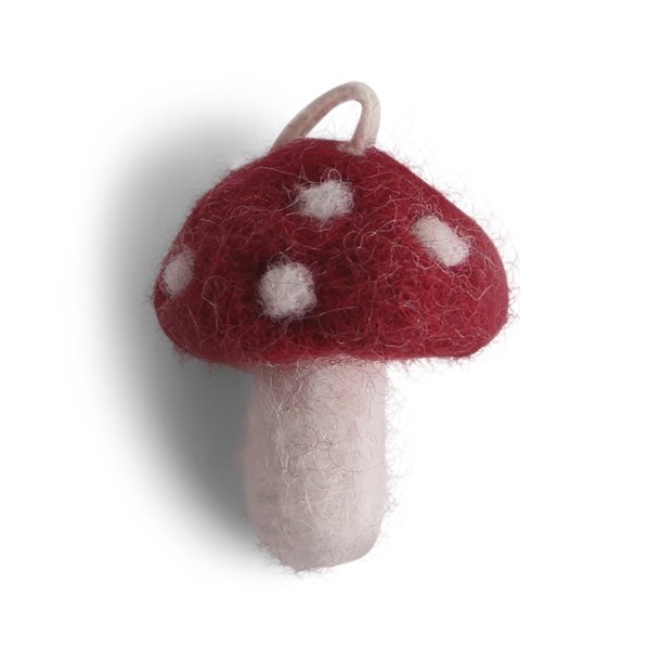 Gry &amp; Sif - Jul; filtede svampe til oph�ng, s�t af 5 stk.