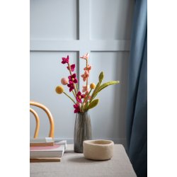 Gry &amp; Sif - Filtet kugle-blomst, �2cm, st�vet rosa, 1 stk.