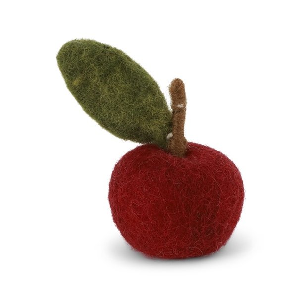 Gry &amp; Sif - Jul; lille filtet r�d �ble m/stilk og blad