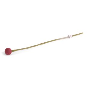 Gry & Sif - Filtet kugle-blomst, �3cm, vinr�d, 1 stk.