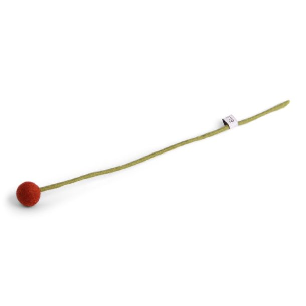 Gry &amp; Sif - Filtet kugle-blomst, �2cm, brun-orange, 1 stk.