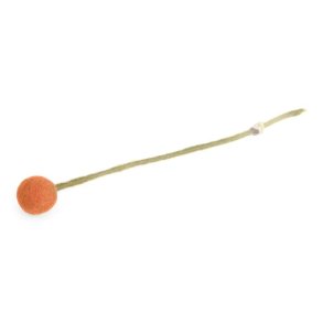 Gry & Sif - Filtet kugle-blomst, �2cm, br�ndt orange, 1 stk.