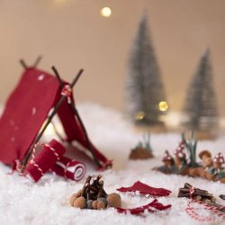 DIY - Kreativt minikit, Campingudstyr til "nissedren"