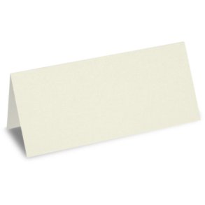 Bordkort, str. 10x5 cm(foldet), ELFENBENS farvet, 25stk.
