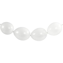 Kdeballoner, lyserde &amp; rde, 23cm, 8stk