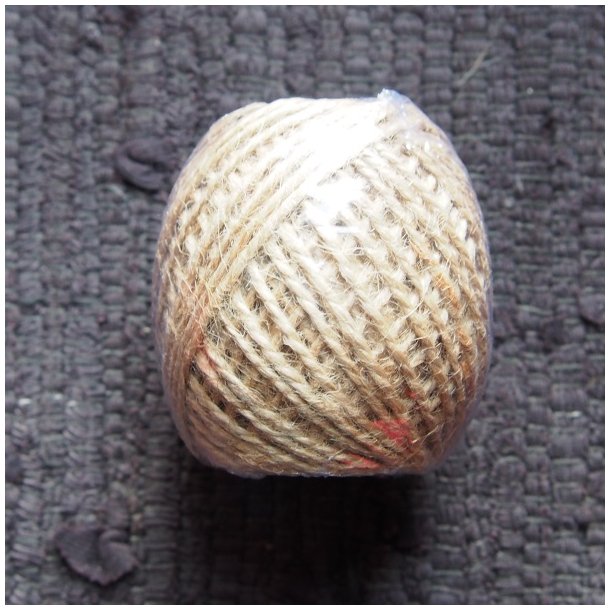 Jutesnor, naturfarvet, 1mmx30m