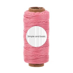 Polyester-snor til kort-sljfer & andet sjov, SBA704, ROSA, 0,5mm, 50meter