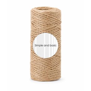 Hampsnor fra Simple-and-Basic, SBA671, naturfarvet, 1,0mm x 50m