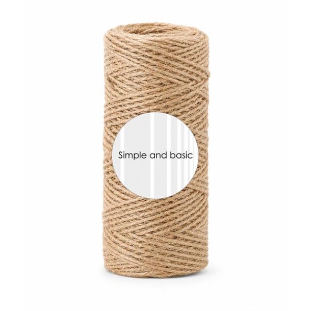 Hampsnor fra Simple-and-Basic, SBA671, naturfarvet, 1,0mm x 50m