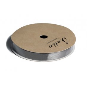 Satinbnd 9mm, ca. 10 m pr. rulle, KOKSGR