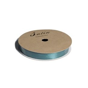 Satinbnd 9mm, ca. 10 m pr. rulle, PETROLEUM