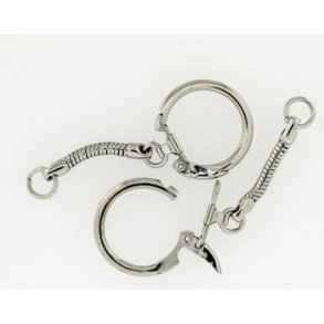 Nglering med kde, slv farvet, 1 stk