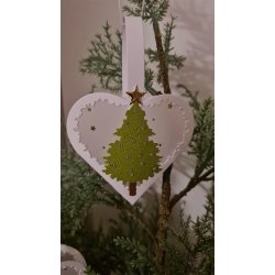Dies/sk�re stencils, By Lene's BLL001, Laila's julehjerte