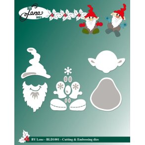 Dies/skre stencils, By Lene's BLD1001, Den frste Nisse