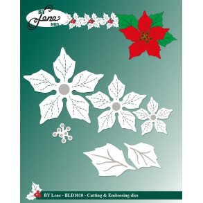 Dies/skre stencils, By Lene's BLD1010, Julestjerne i 3 lag