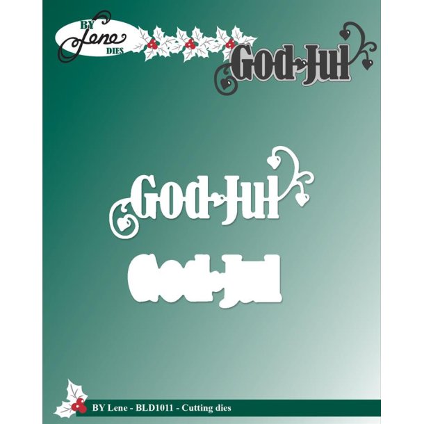 Dies/skre stencils, By Lene's BLD1011, God Jul
