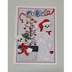 Dies/skre stencils, By Lene's BLD1604, Sdt smilende skelet