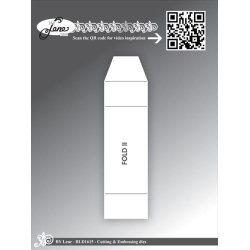 Dies/skre stencils, By Lene's BLD1615, Foldekort nr. 2