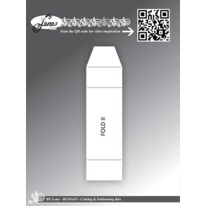 Dies/skre stencils, By Lene's BLD1615, Foldekort nr. 2