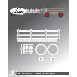 Dies/skre stencils, By Lene's BLD1622, vogn til traktor