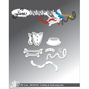 Dies/skre stencils, By Lene's BLD1645, Tilbehr#1 til BLD1644