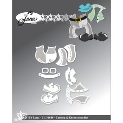 Dies/skre stencils, By Lene's BLD164, Tilbehr#2 til BLD1644