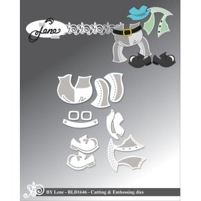 Dies/skre stencils, By Lene's BLD164, Tilbehr#2 til BLD1644