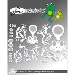 Dies/skre stencils, By Lene's BLD1675, Sknne frer