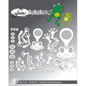 Dies/skre stencils, By Lene's BLD1675, Sknne frer