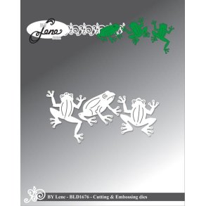 Dies/skre stencils, By Lene's BLD1676, Sm sde frer