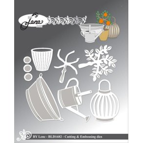 Dies/skre stencils, By Lene's BLD1682, Tilbehr til haven#1
