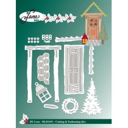 Dies/skre stencils, By Lene's BLD1691 - Nissedr/Juledr