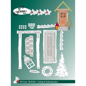 Dies/skre stencils, By Lene's BLD1691 - Nissedr/Juledr