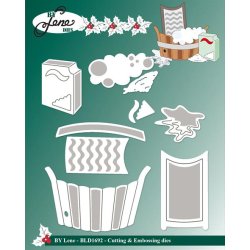 Dies/skre stencils, By Lene's BLD1692 - Gammeldags vask; vaskebalje, vaskebrt, sbe &amp; sbeskum