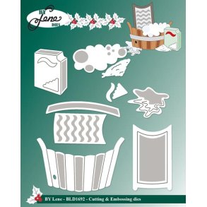 Dies/skre stencils, By Lene's BLD1692 - Gammeldags vask; vaskebalje, vaskebrt, sbe & sbeskum