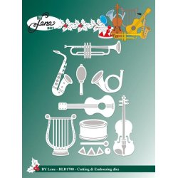 Dies/skre stencils, By Lene's BLD1708 - Musik instrumenter