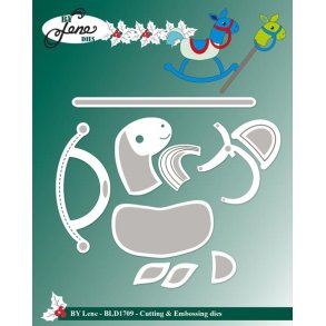 Dies/skre stencils, By Lene's BLD1709 - Gyngehest & Kphest