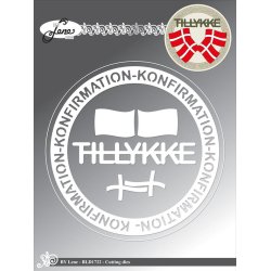 Dies/skre stencils, By Lene's BLD1722, Rund Konfirmations ramme