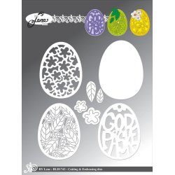 Dies/skre stencils, By Lene's BLD1742, Pskeg 