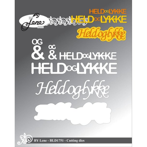 Dies/skre stencils, By Lene's BLD1751, Held &amp; Lykke